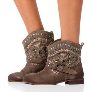 Naughty Monkey Beaded Western Bootie